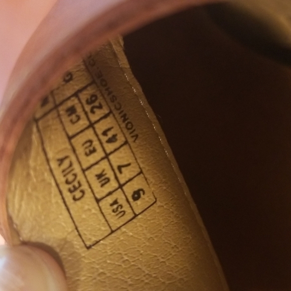 💕VIONIC💕 Cecily Ankle Boot Waterproof Leather Cognac Booties 9 New Without Box - Picture 15 of 16